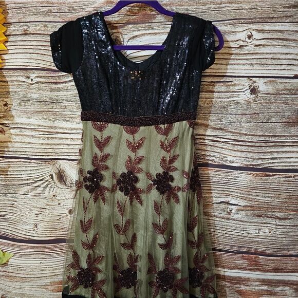 Karishma dress sequences/ Embellished Women's XS Pre-owned - Picture 1 of 9